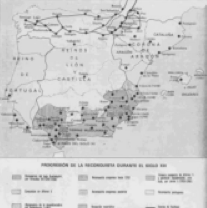 Progressão da Reconquista na península Ibérica durante a Idade Média